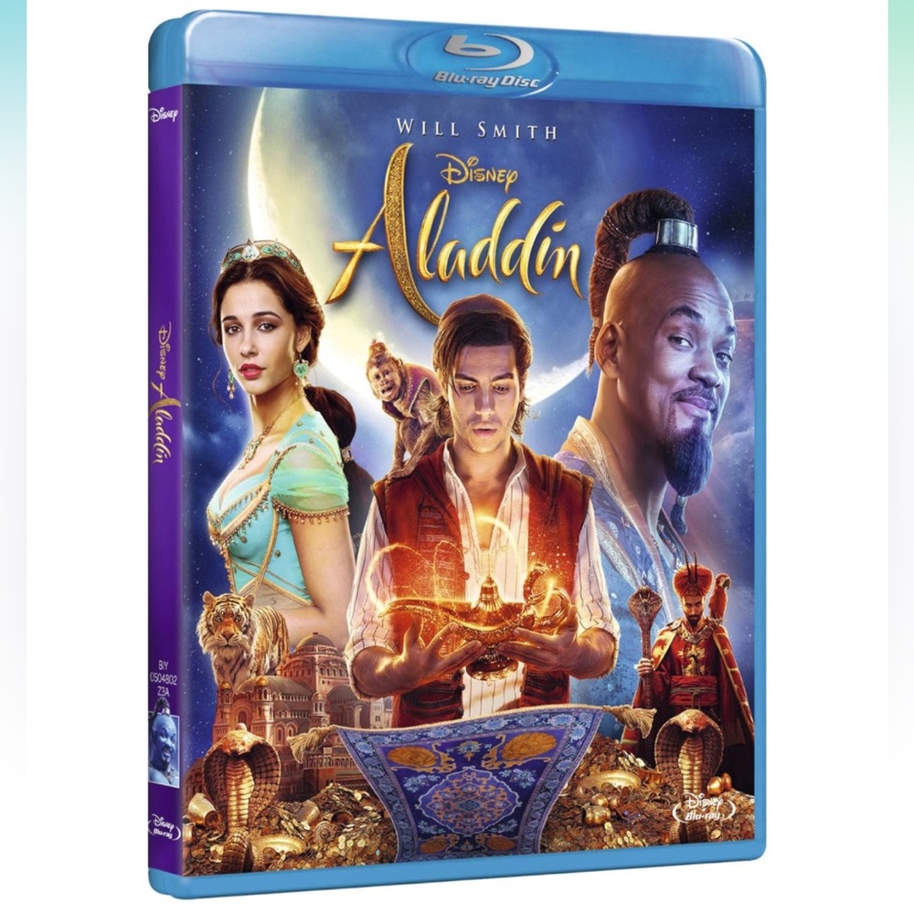 Disney Aladdin Live Action Movie Blu-ray + DVD + Digital Code Bundle Pack